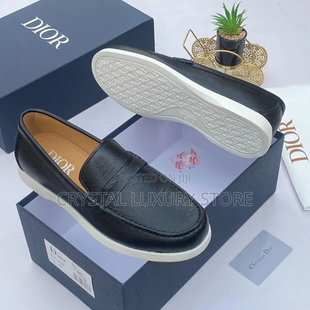 Dior Quality Luxury Men Genuine Leather Flat Shoe
