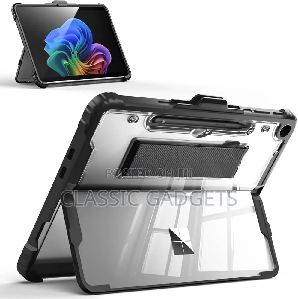 Transparent Shockproof Case With Hand Strap for Surface Pro 12 (2025)