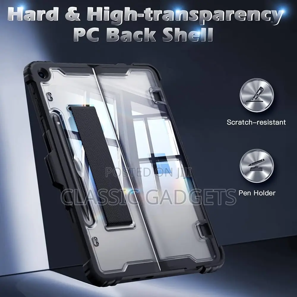 Transparent Shockproof Case With Hand Strap for Surface Pro 12 (2025)