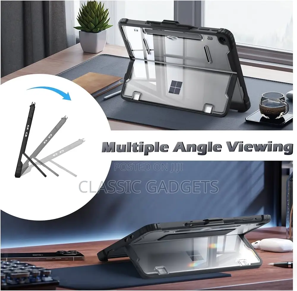 Transparent Shockproof Case With Hand Strap for Surface Pro 12 (2025)