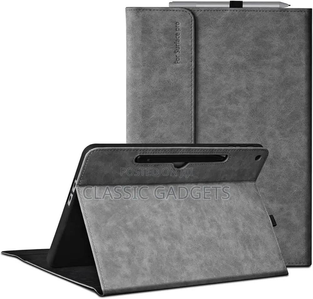 Smooth Leather Flip Protective Cover for Surface Pro 12 (2025)