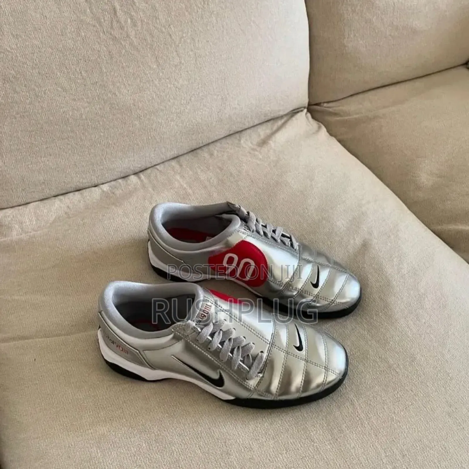 Nike Total “ Metallic Sliver “ Luxury Sneakers