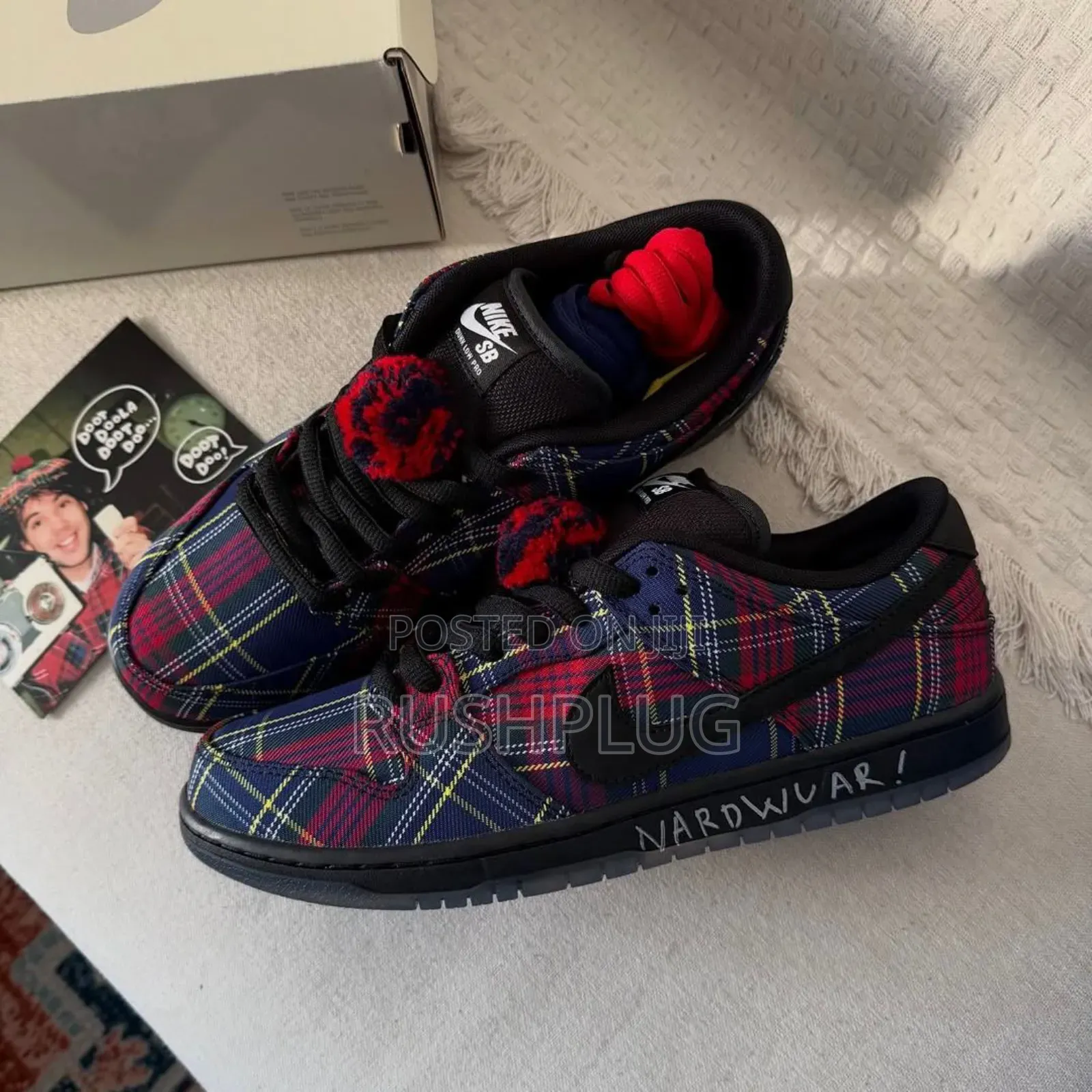 Nardwuar X Nike Dunk Low Sb “ Tam O Shanter Hat” Luxury Sneakers
