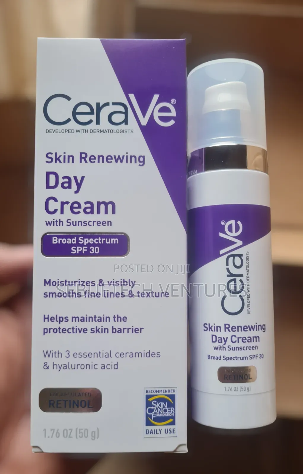 Cerave Skin Renewing Day Cream With Spf 30 Sunscreen - 50g