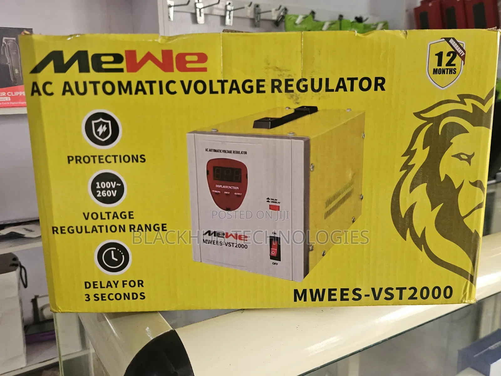 Mewe 2000w Stabilizer Mwees-Vst2000, Digital Display,Voltage Protector