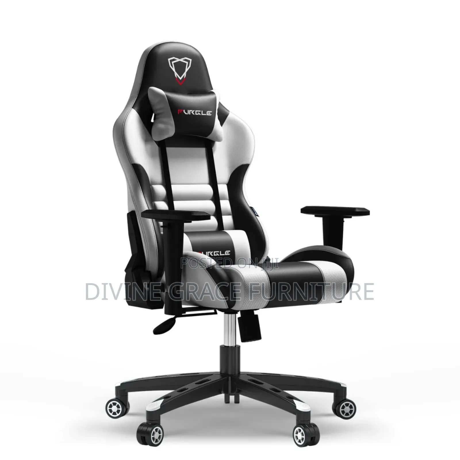 White And Black Color Gaming Chair