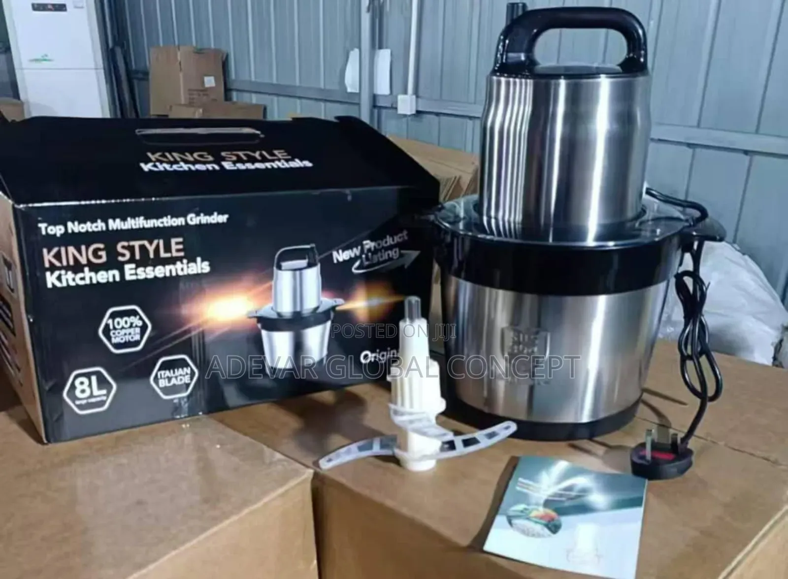 8 Litres King Style Yam Pounder And Food Processor