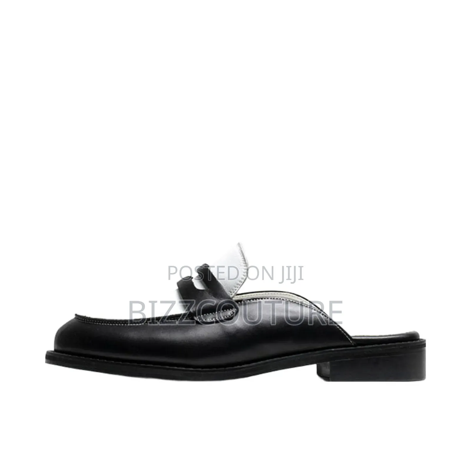 Original Gucci Black Leather Half Shoes Available In Store