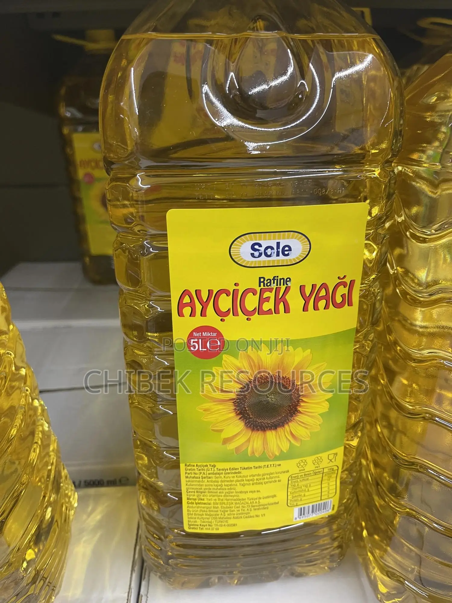5l Sole Sunflower Oil 5l X4 Turkey