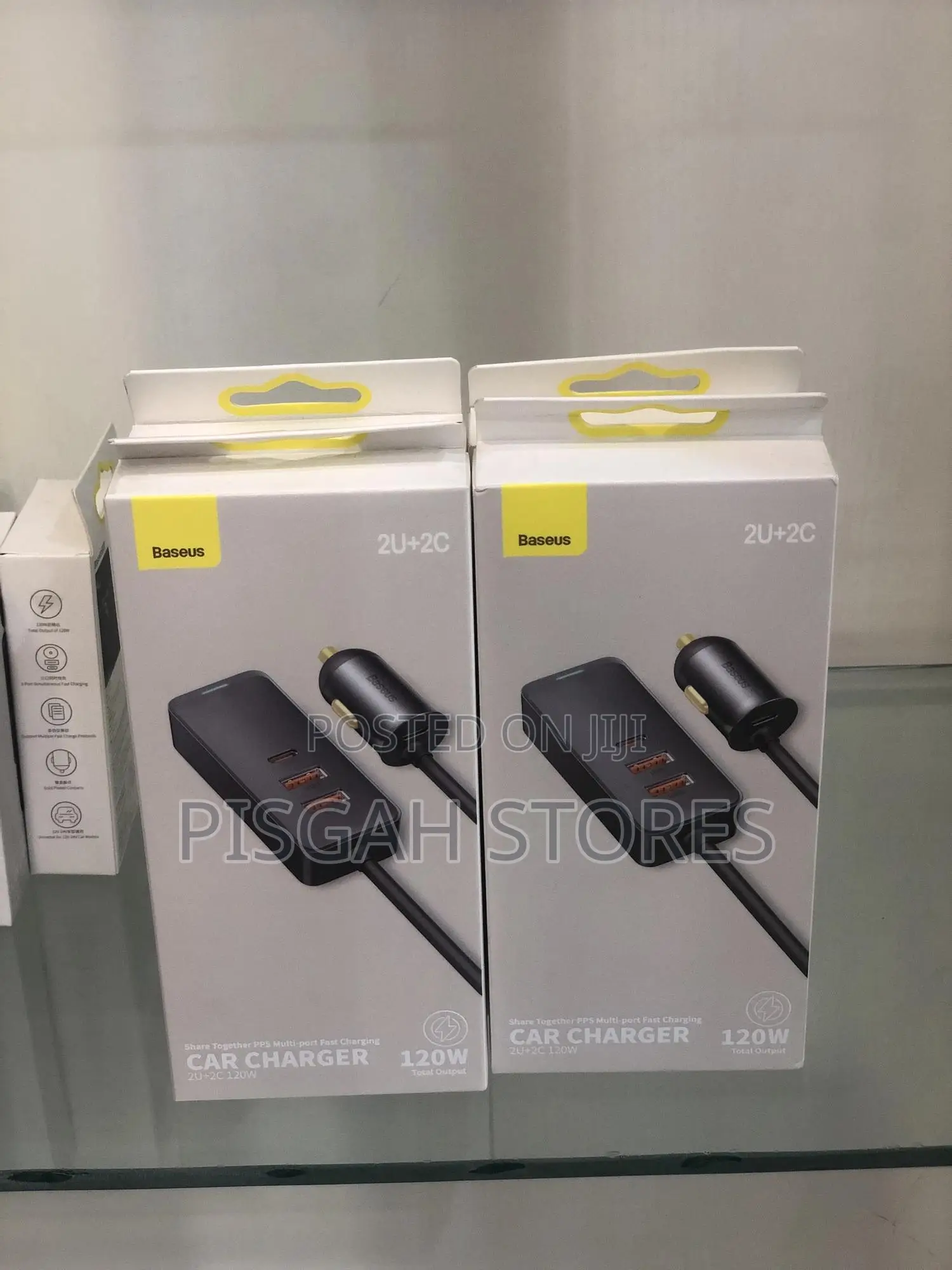 Baseus 2u+2c 120w Car Charger