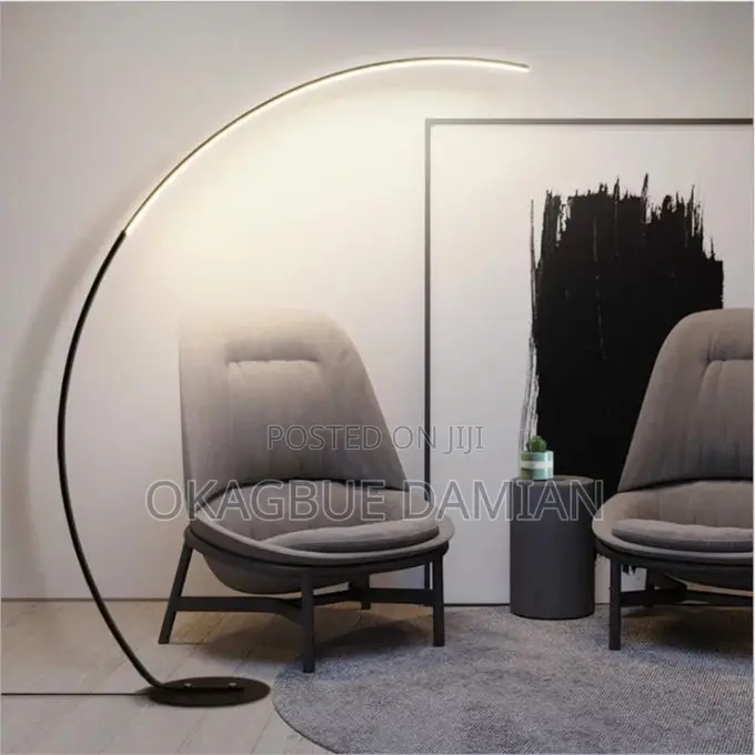 Lamp Modern Design Executive C Shape Luxury Standing Sofa, Beside Lamp