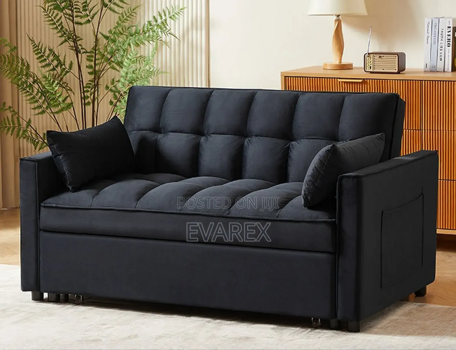 Exotic Blue Adjustable Sofa Chair/Bed. Foldable Bed Chair
