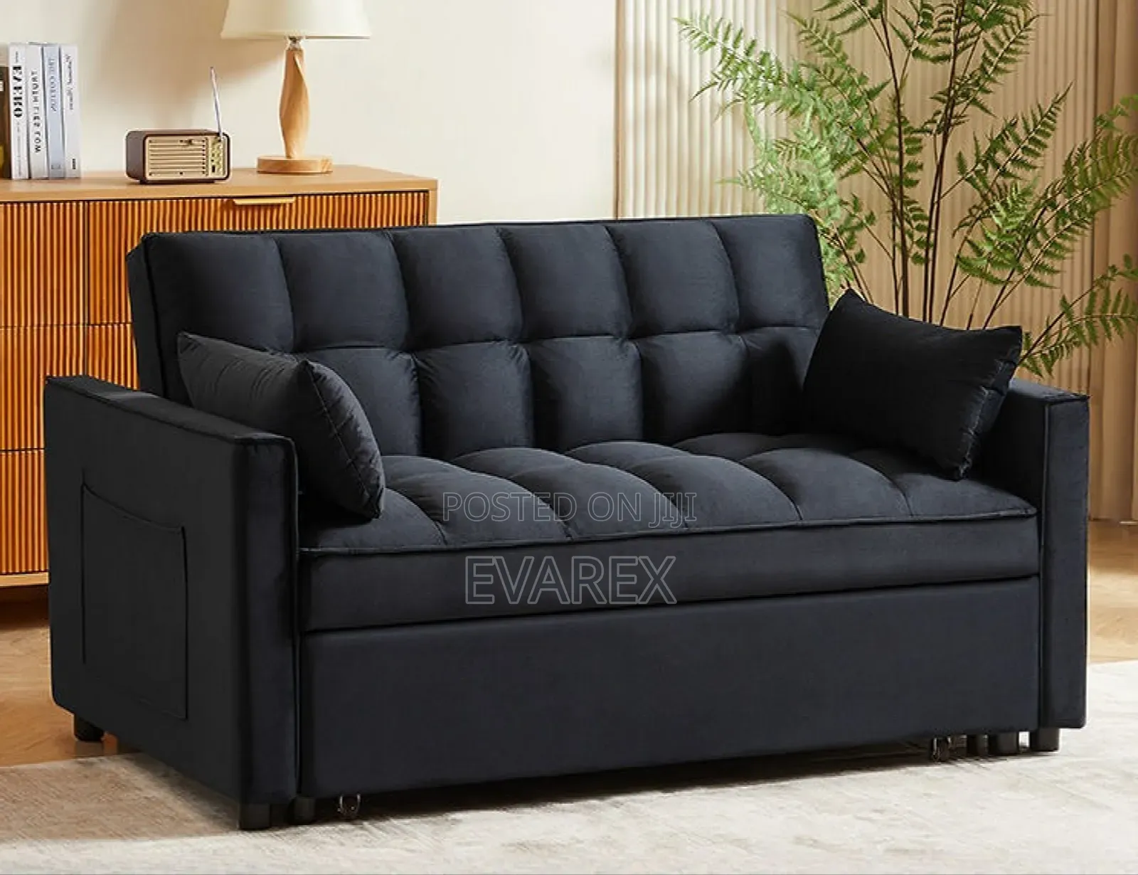 Exotic Blue Adjustable Sofa Chair/Bed. Foldable Bed Chair