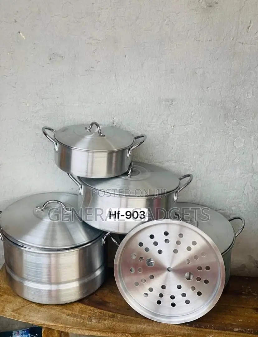 High Quality Aluminum Cookware Set With Steamer
