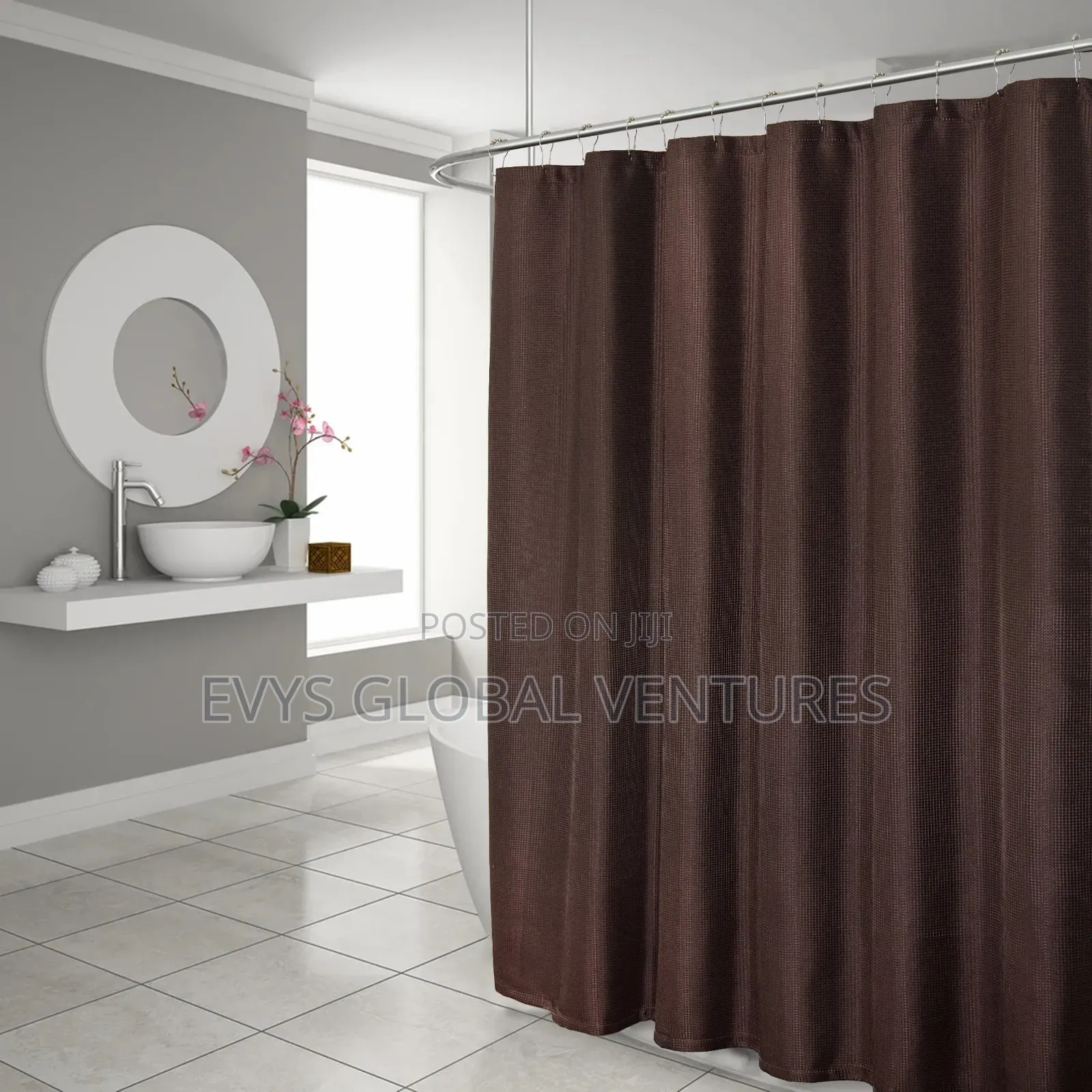 Shower Curtain - Dark Brown