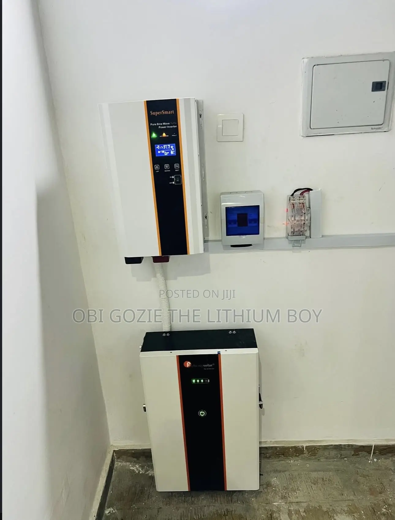 10kva Inverter System With Felicity Lithium Ion Battery. Installer