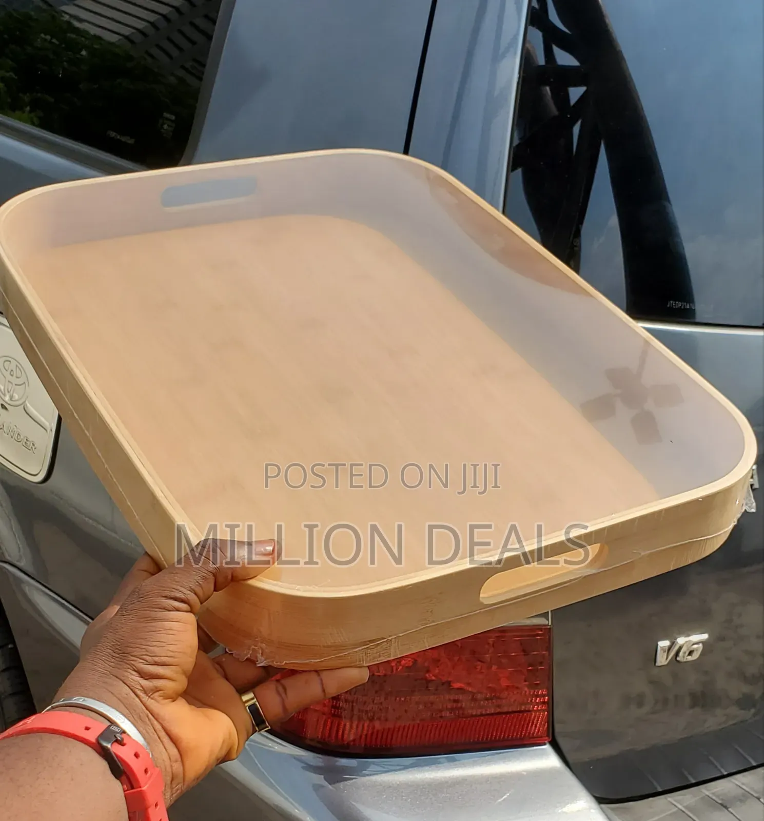 Classic Vintage Wooden Serving Tray 28cm By 40cm