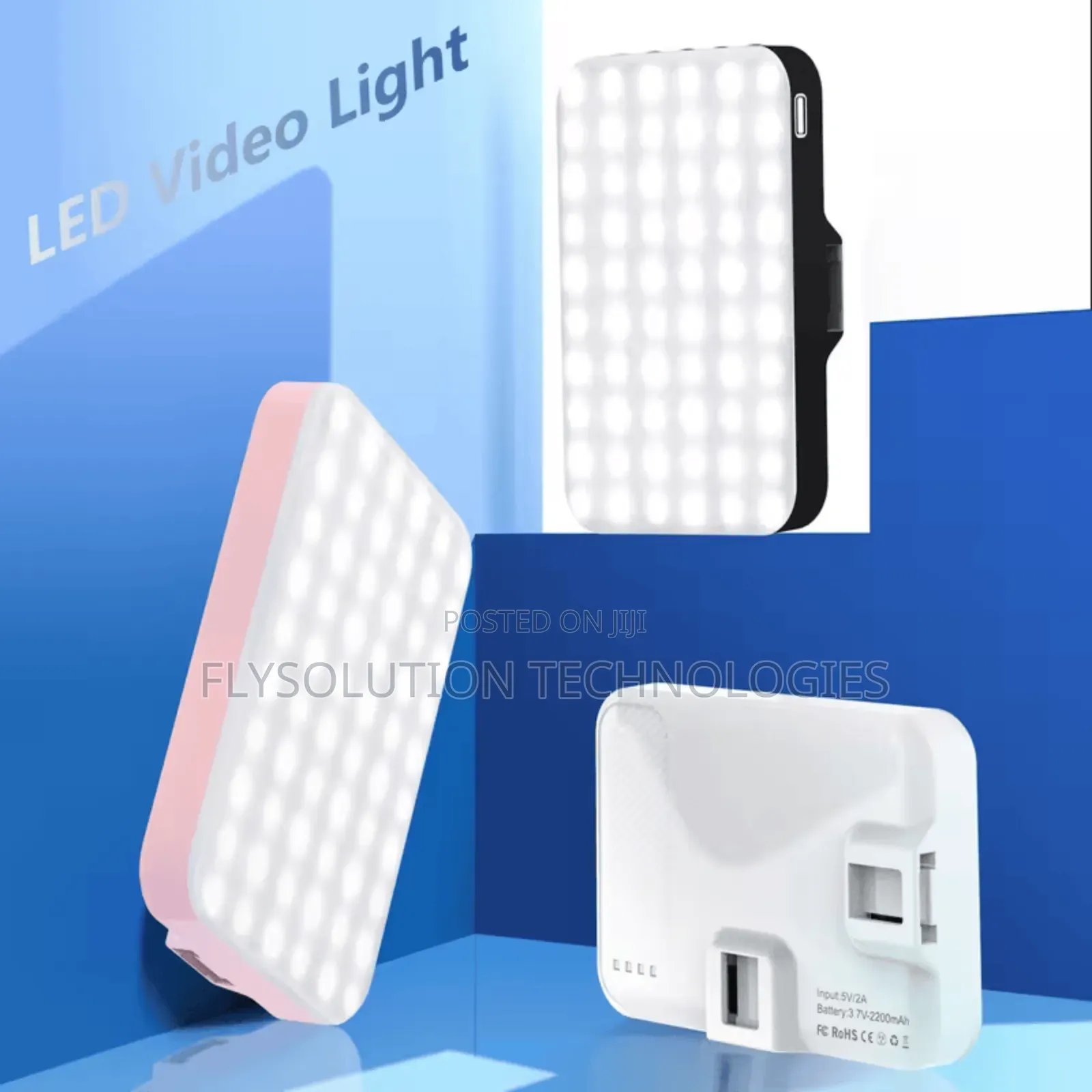 Mobile Phone Led Influencer Light Rechargeable 3 Mode Colour