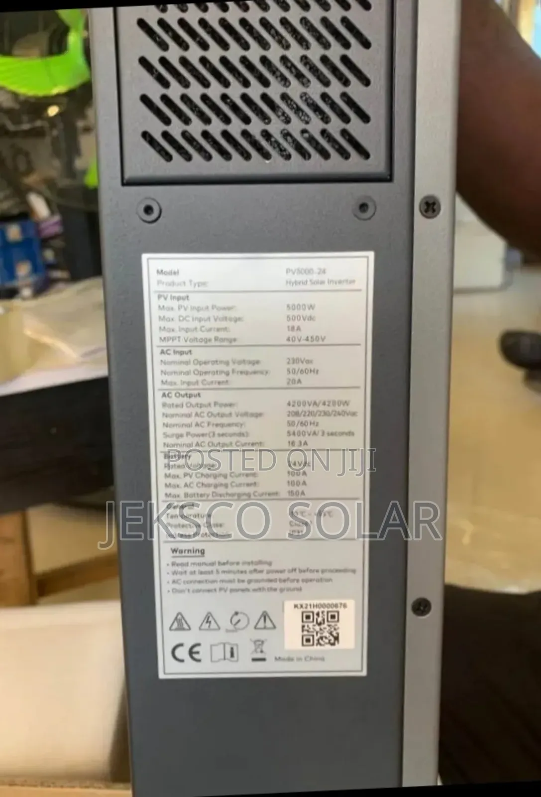 Haisic 5kva, Hybrid Inverter 24v.