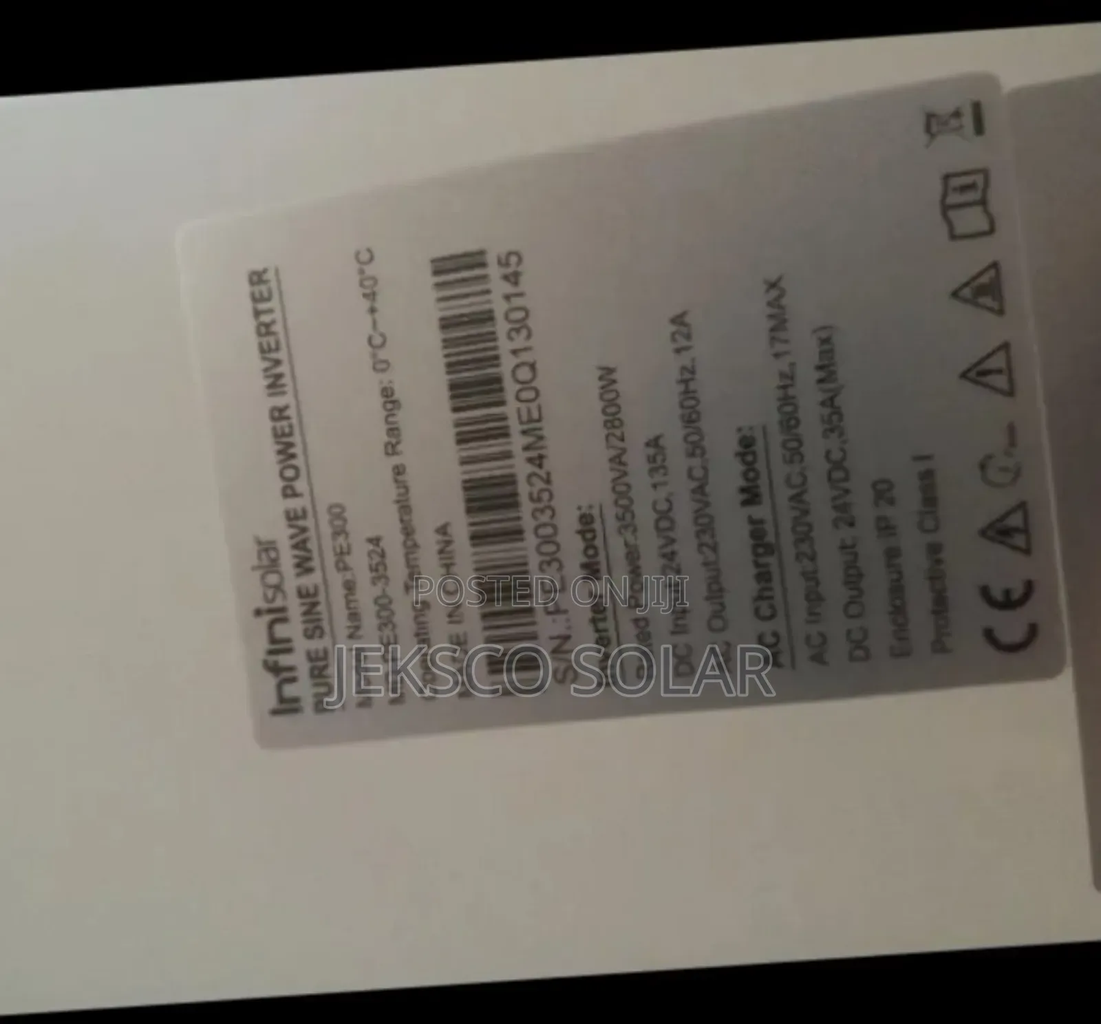 3.5kva Infini Solar Hybrid Transformer Based Inverter 24v