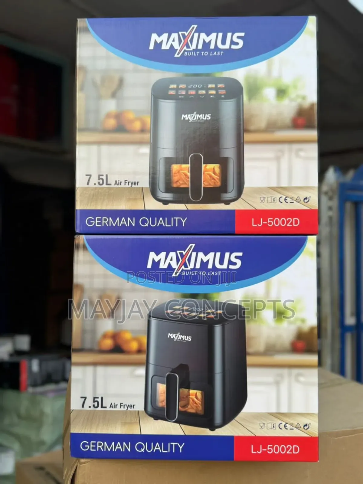 Maximus 7.5litres Airfryer-Digital Display,German Quality