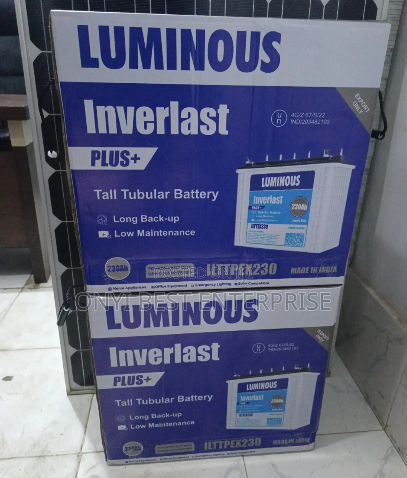 Luminous Tubular Battery 230ah12v