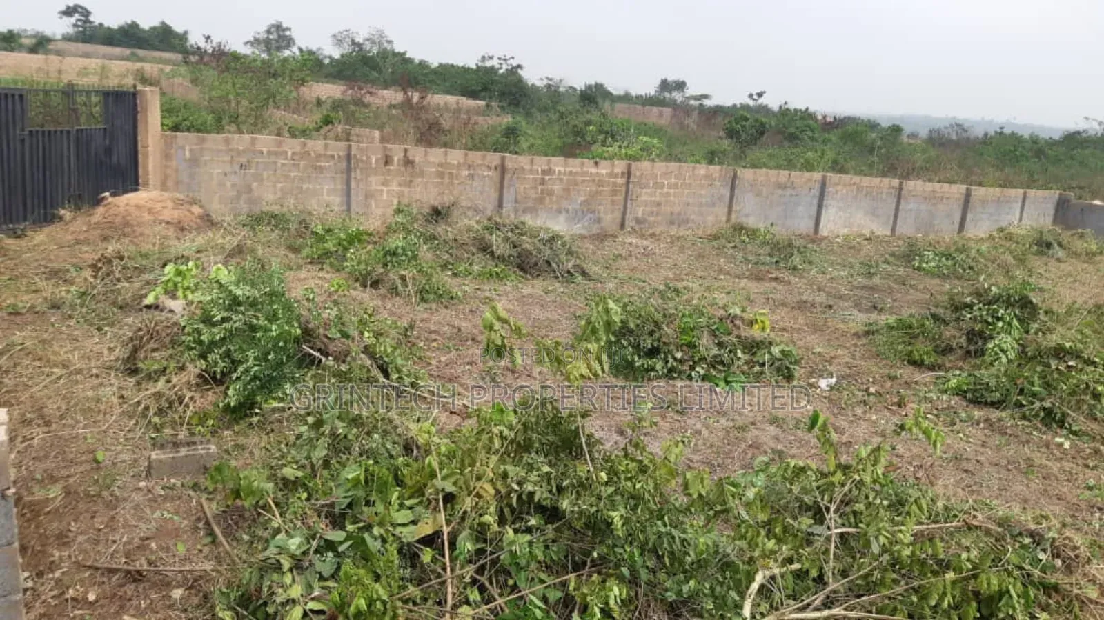 Fenced and Gated Plot of Land for Sale in Ogijo