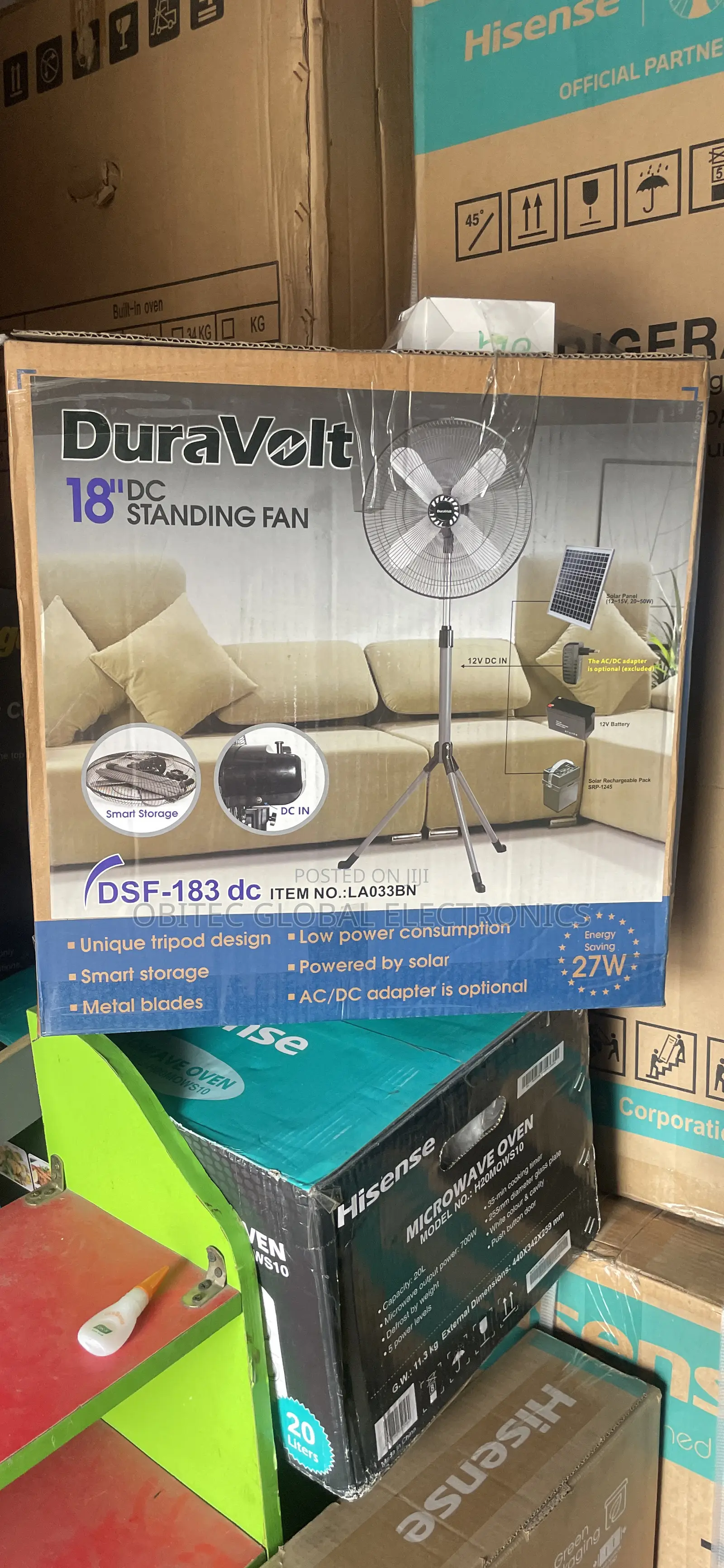Duravolt Ac/Dc Inverter Fan 18inches