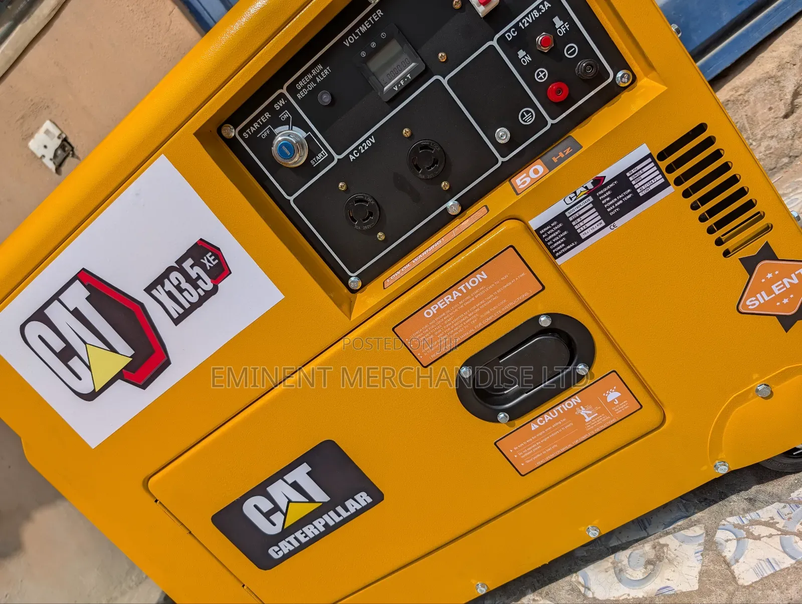 *13.5kva Cat 100%Copper Diesel Generator