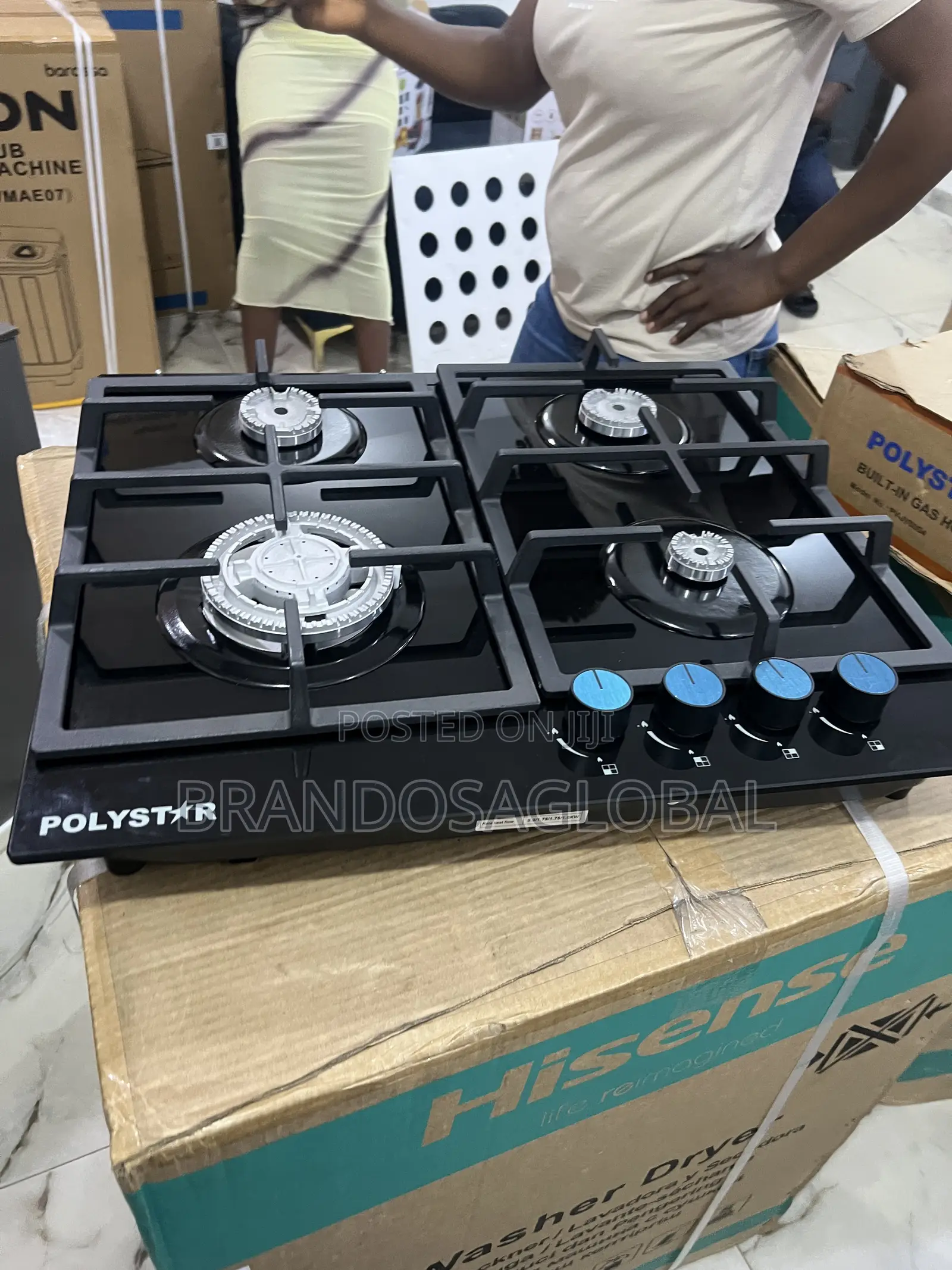 Polystar 60cm 4 Burner Built-in Gas Hob