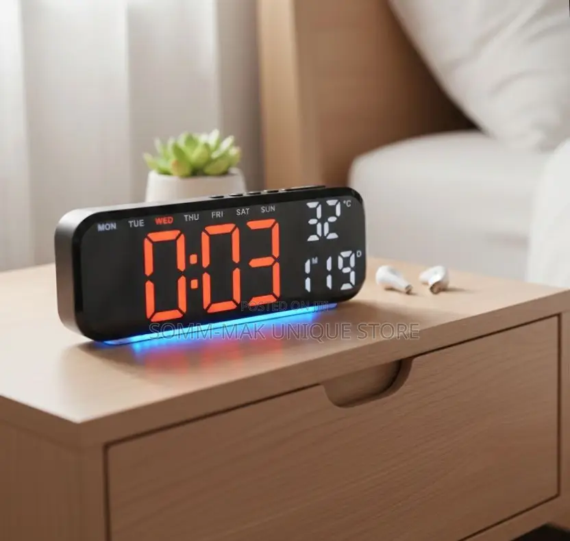 Table Digital Alarm Clock
Usb/Battery Powered