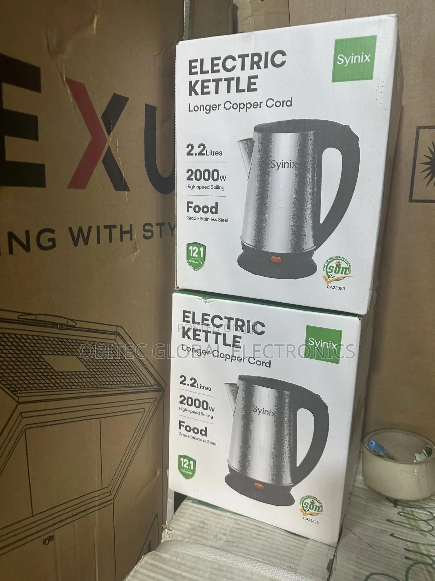 Syinix Electric Kettle 2.2l
