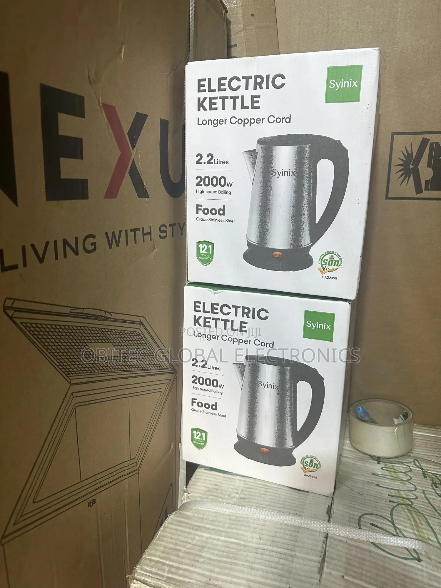 Syinix Electric Kettle 2.2l