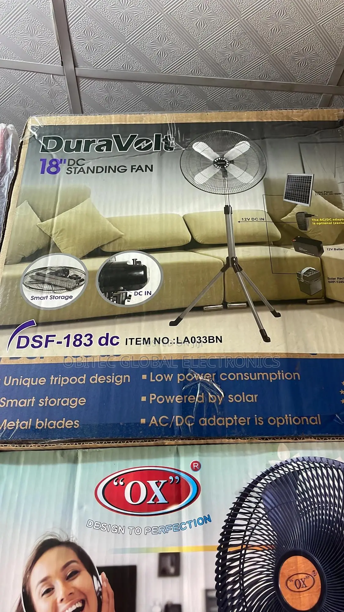 Duravolt Ac/Dc Inverter Fan 18inches