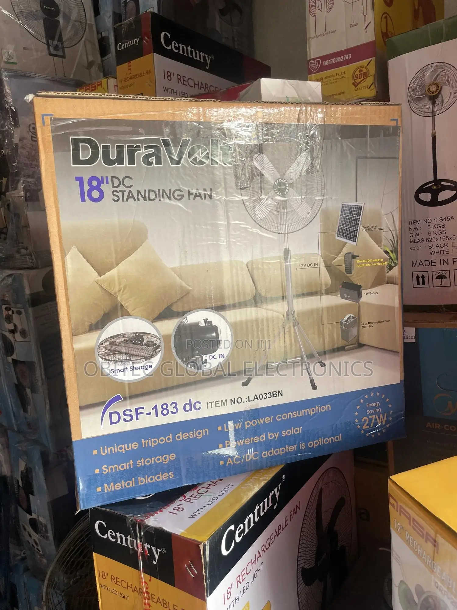 Duravolt Ac/Dc Inverter Fan 18inches
