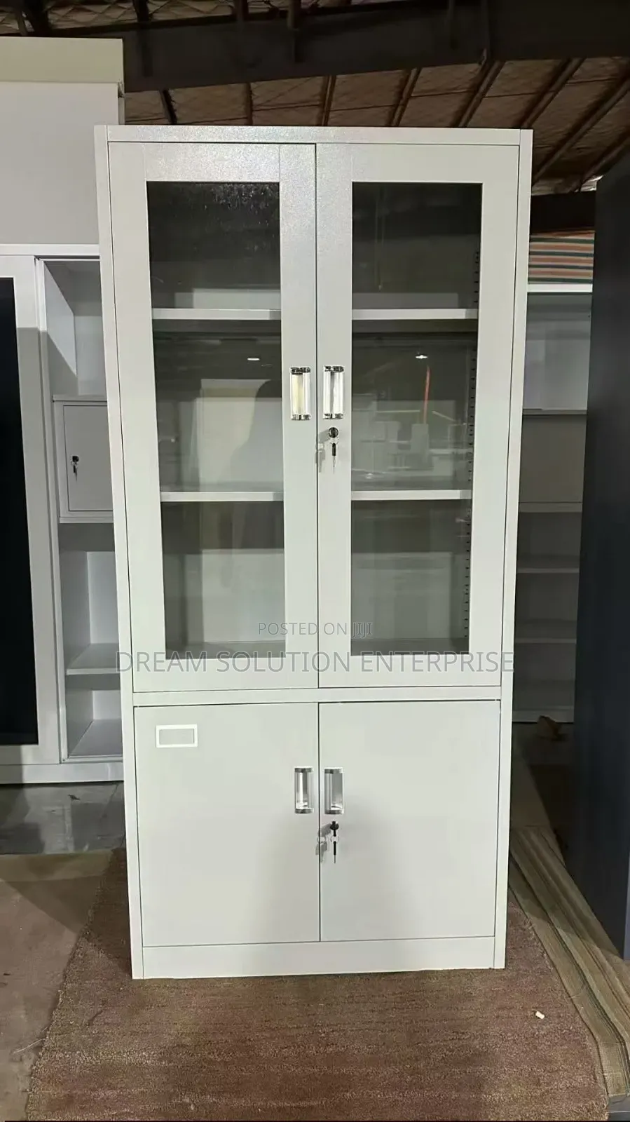 Half Glass Filling Cabinet