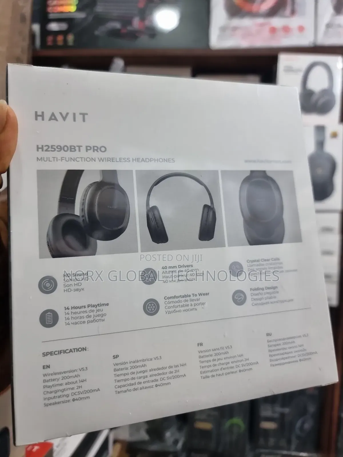 Havit H2590bt Pro Bluetooth Headphone
