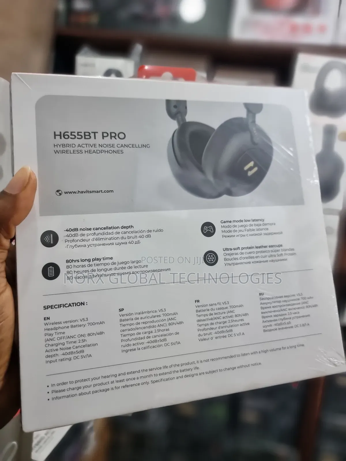 Havit H655bt Hybrid Active Wireless Headphones