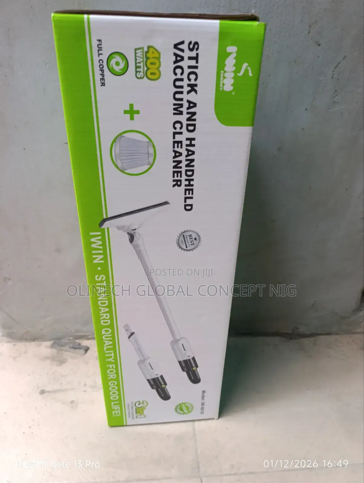 Iwin Stick And Handle Vacuum Cleaner