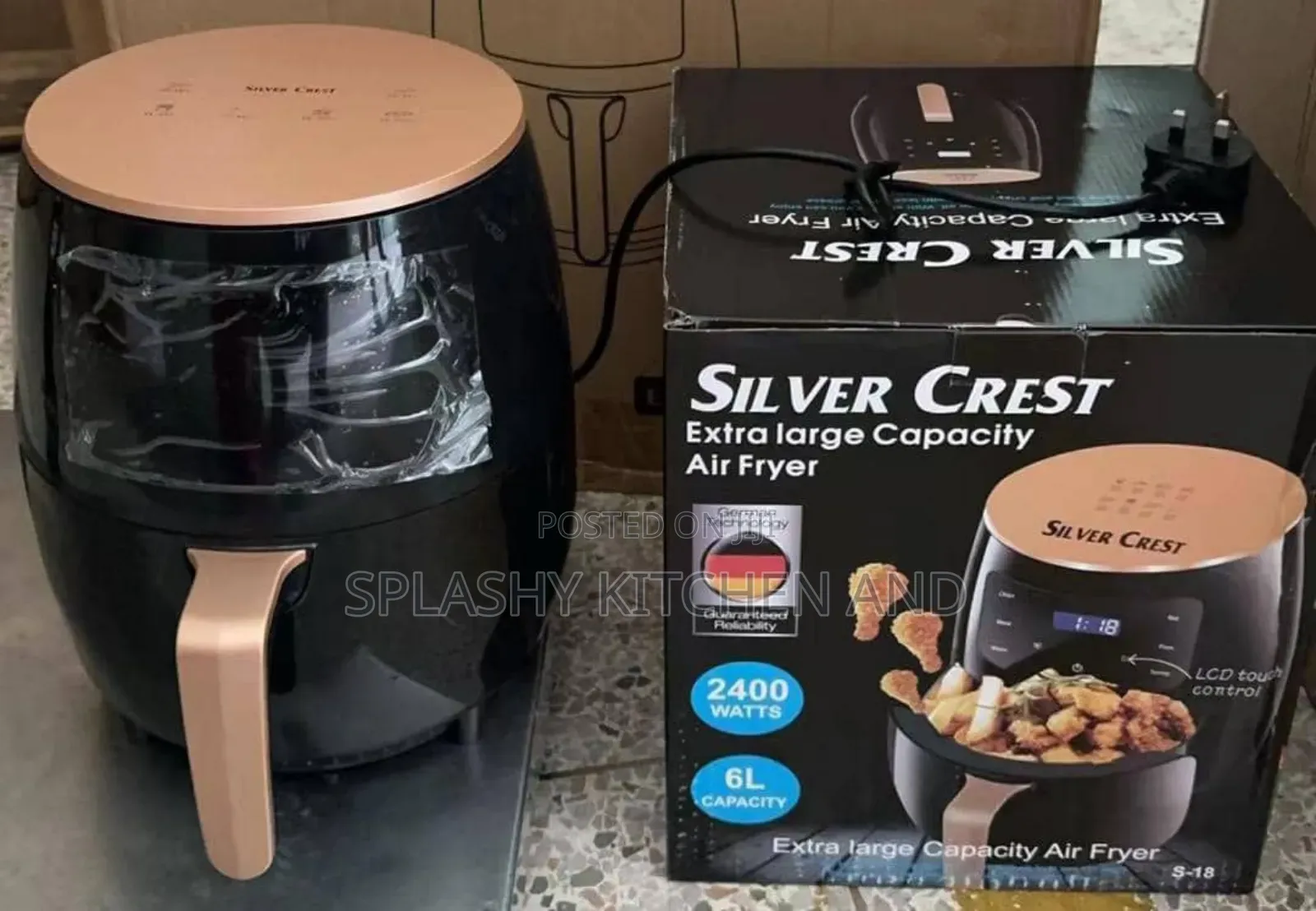 Silver Crest Extra Large Capacity 6l Air Fryer