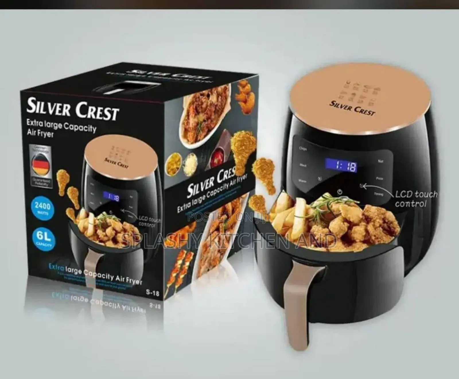 Silver Crest Extra Large Capacity 6l Air Fryer