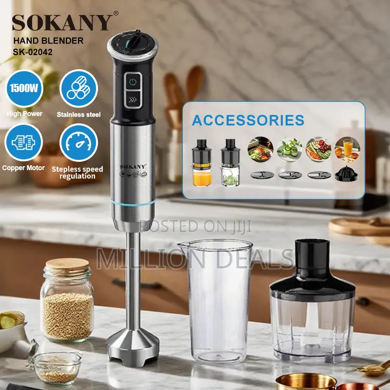 8in1 Unique Sokany Hand Blender 1500w