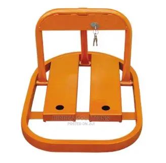 Orange Manual Parking Barrier Post