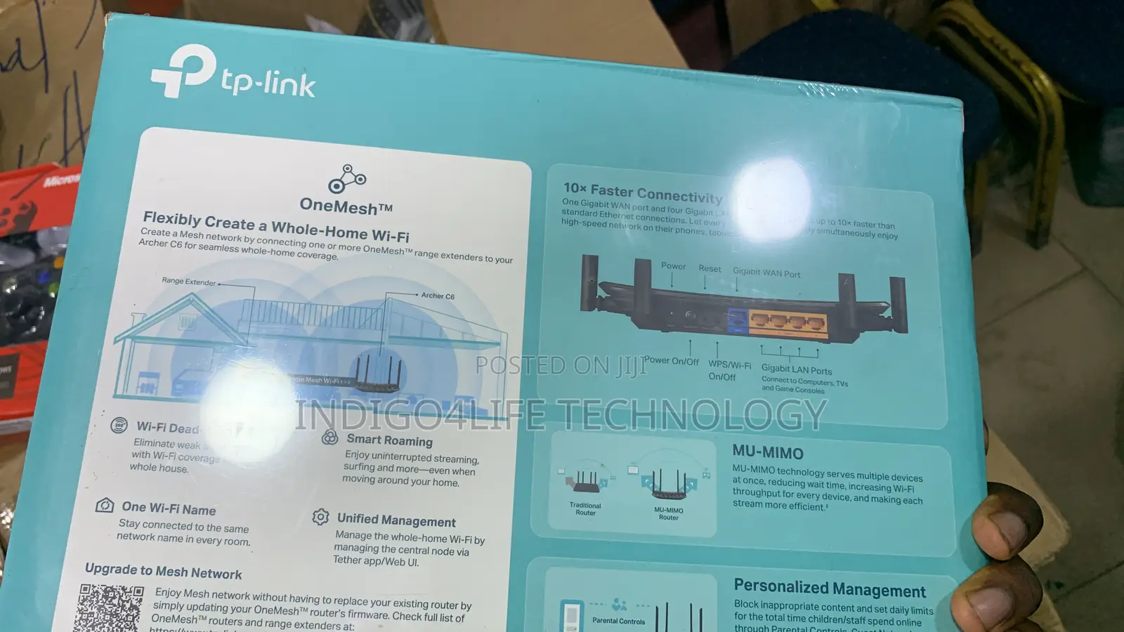 Tp-Link Ac 1200 Mesh Wi-Fi Router Archer C6
