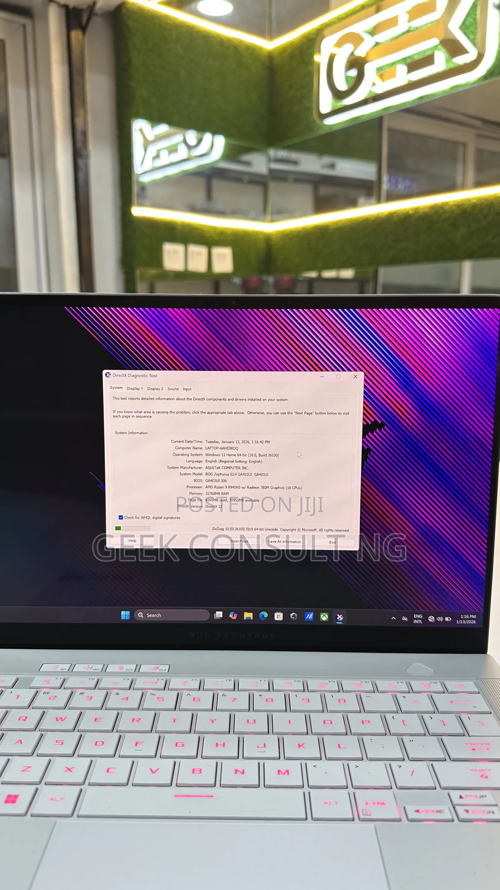 Laptop Asus ROG Zephyrus G14 32GB AMD Ryzen 9 SSD 1T