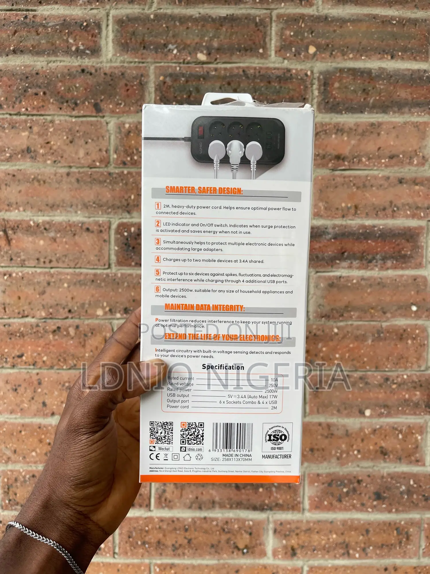 Ldnio Se6403 2500w Eu Power Extension