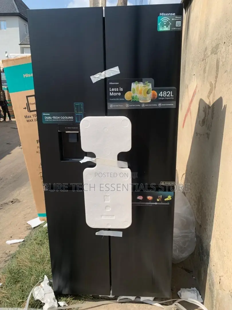 New Hisense Inverter 4 Door Side by Side Refrigerator 482liters