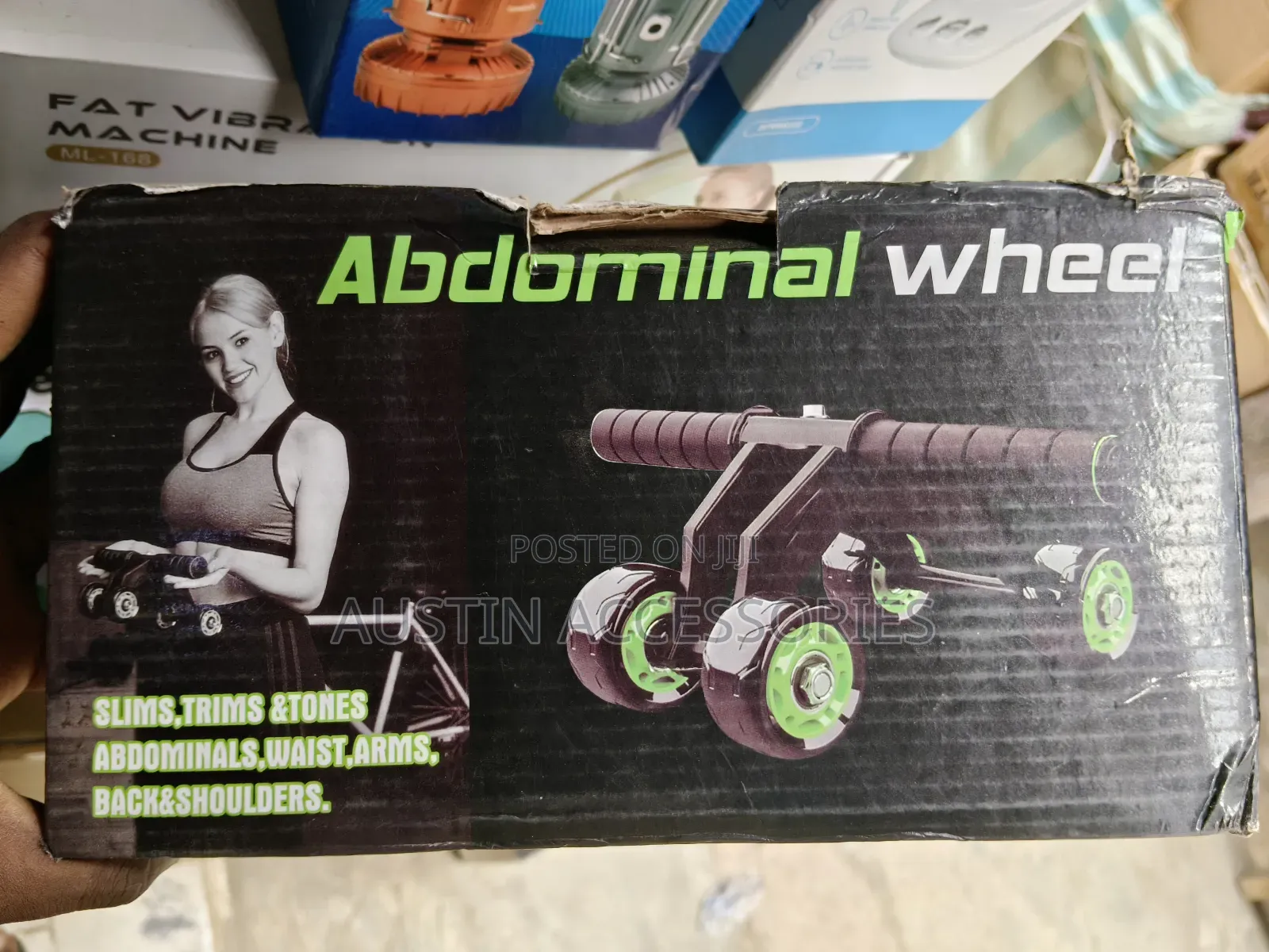 Quick Fit Abdominal Wheel Roller Exerciser For Abdominal/Muscle