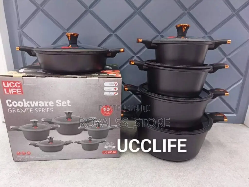 Ucc Life Granite Die Cast Iron Pot Set - Cookware Set