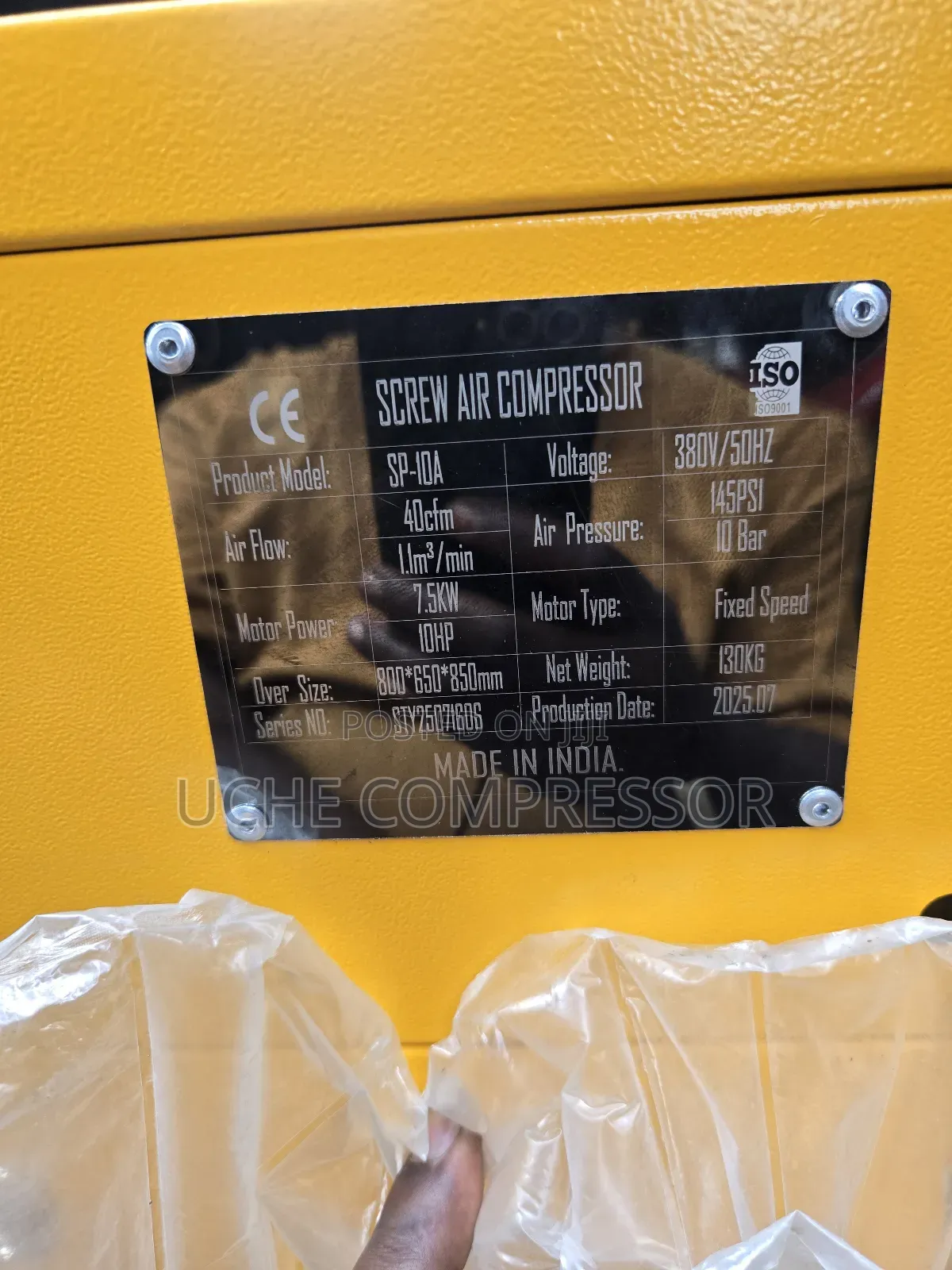 10hp Screw Compressor With Air Tank And Dryer